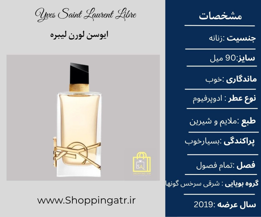 مشخصات عطر ایوسن لورن لیبره